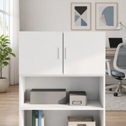 Engineered Wood White Wall Cabinet for Storage