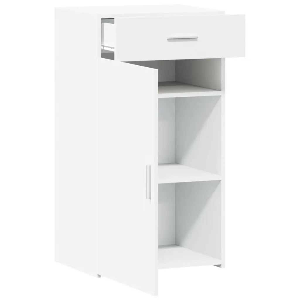 Sideboard Cabinet Engineered Wood Ample Storage White