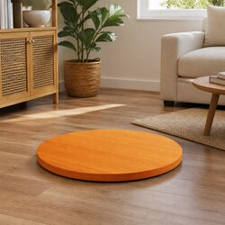 Solid Pinewood Round Table Top Brown Ø60cm for Versatile Use