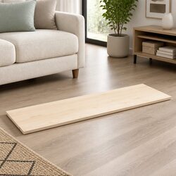 Rectangular Table Top 110x40cm Solid Pine Wood in Brown