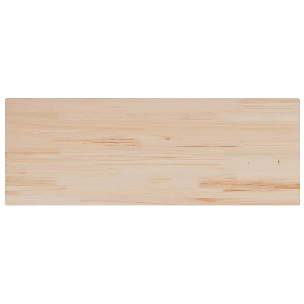 Rectangular Table Top Solid Pine Wood Rustic Brown 110x40cm