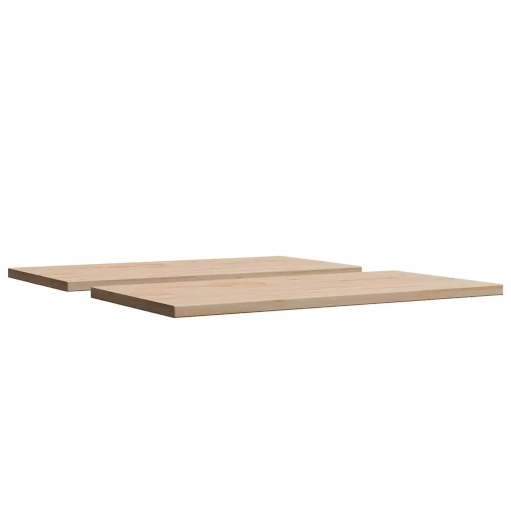 Solid Wood Table Top Rustic 80x40cm Brown Pine Replacement Dining Furniture