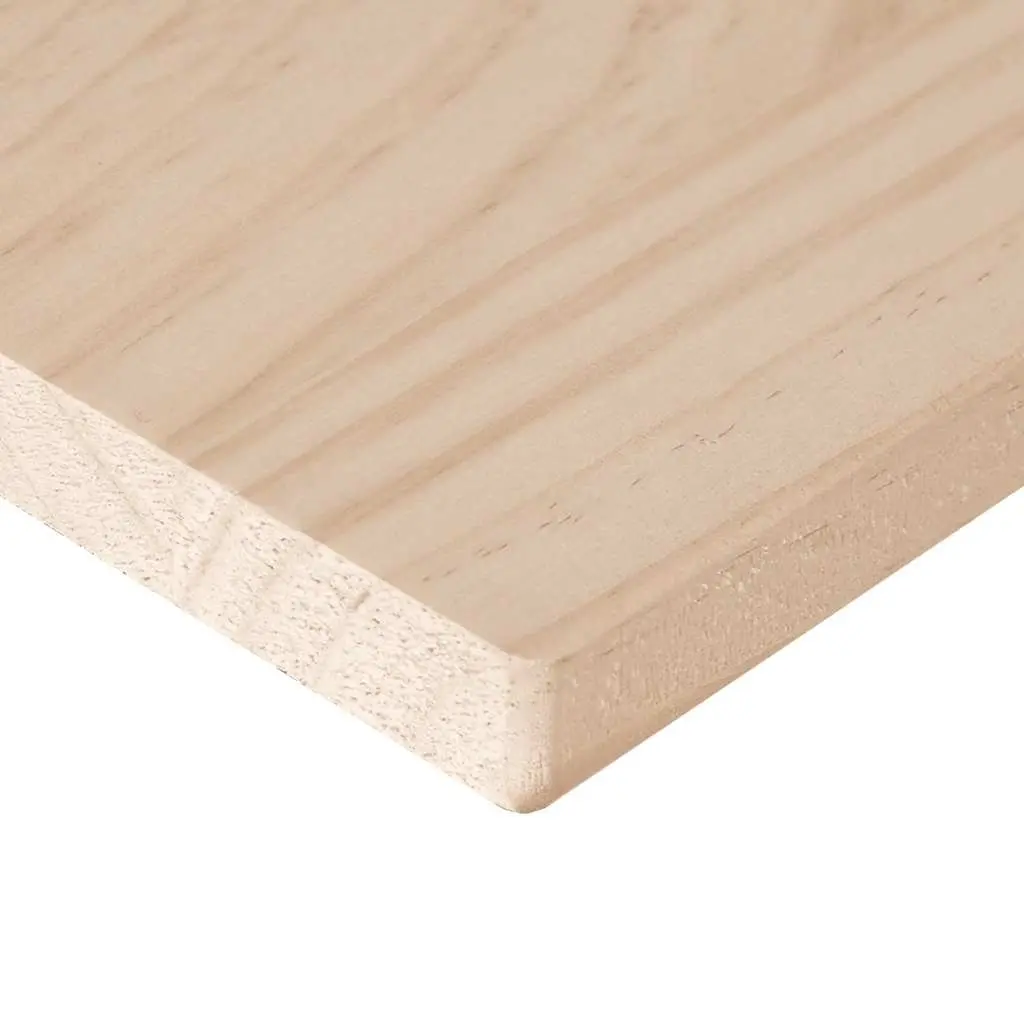 Solid Pine Wood Table Top Rectangular 80x47cm Brown 3 Piece Set