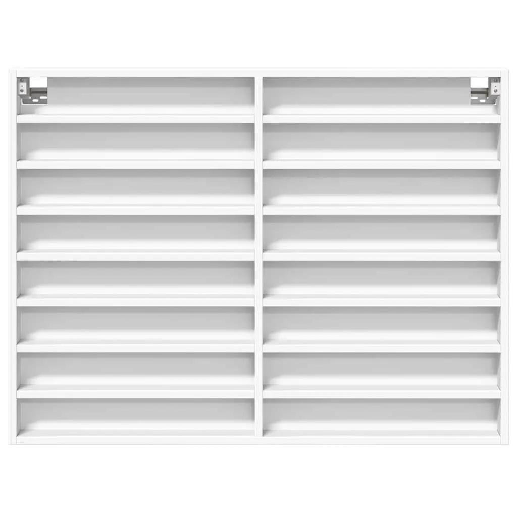 Vitrine Cabinet Floating Wall Mounted Storage Display Shelf White 100cm