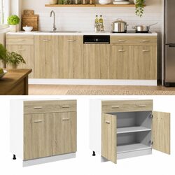 Engineered Wood Drawer Bottom Cabinet for Kitchen Use
