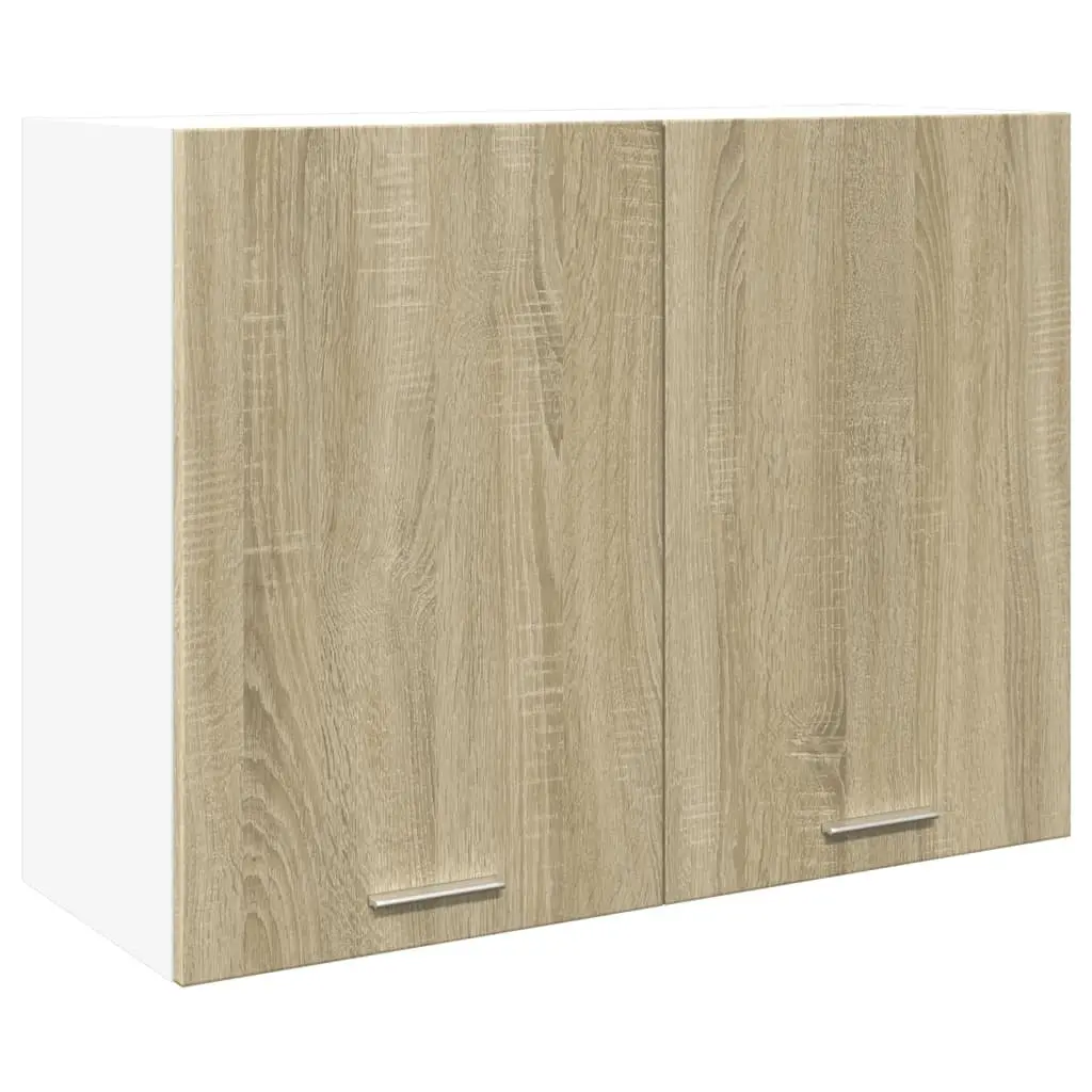 Wall Mount Kitchen Cabinet Space-Saving Engineered Wood Brown 80x31x60 cm