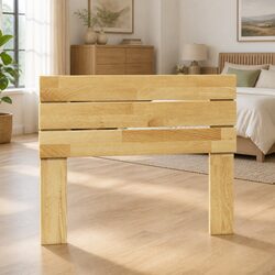 90 cm Headboard in Solid Oak Wood with Supportive Design