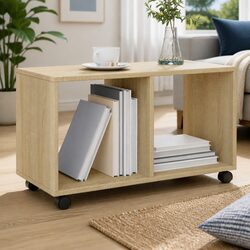 Engineered Wood Rolling Cabinet with Wheels