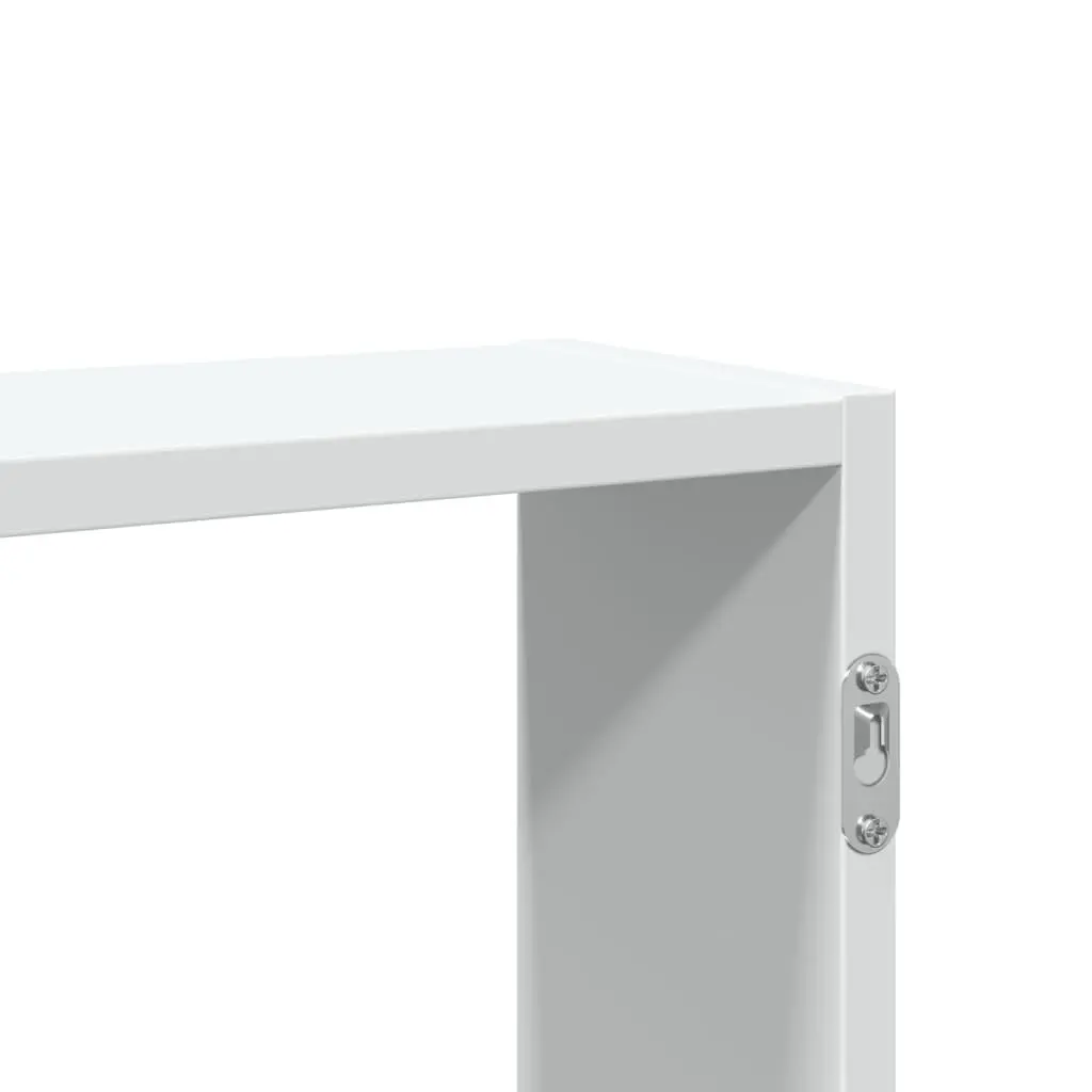 Wall Shelf Space-Saving White Engineered Wood 99x15x60cm