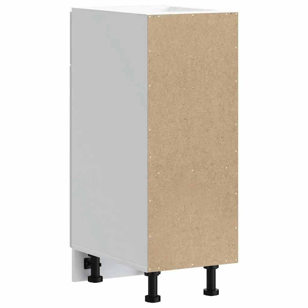 Engineered Wood Storage Cupboard Unit High Gloss White Kitchen Base Cabinet Adjustable Feet