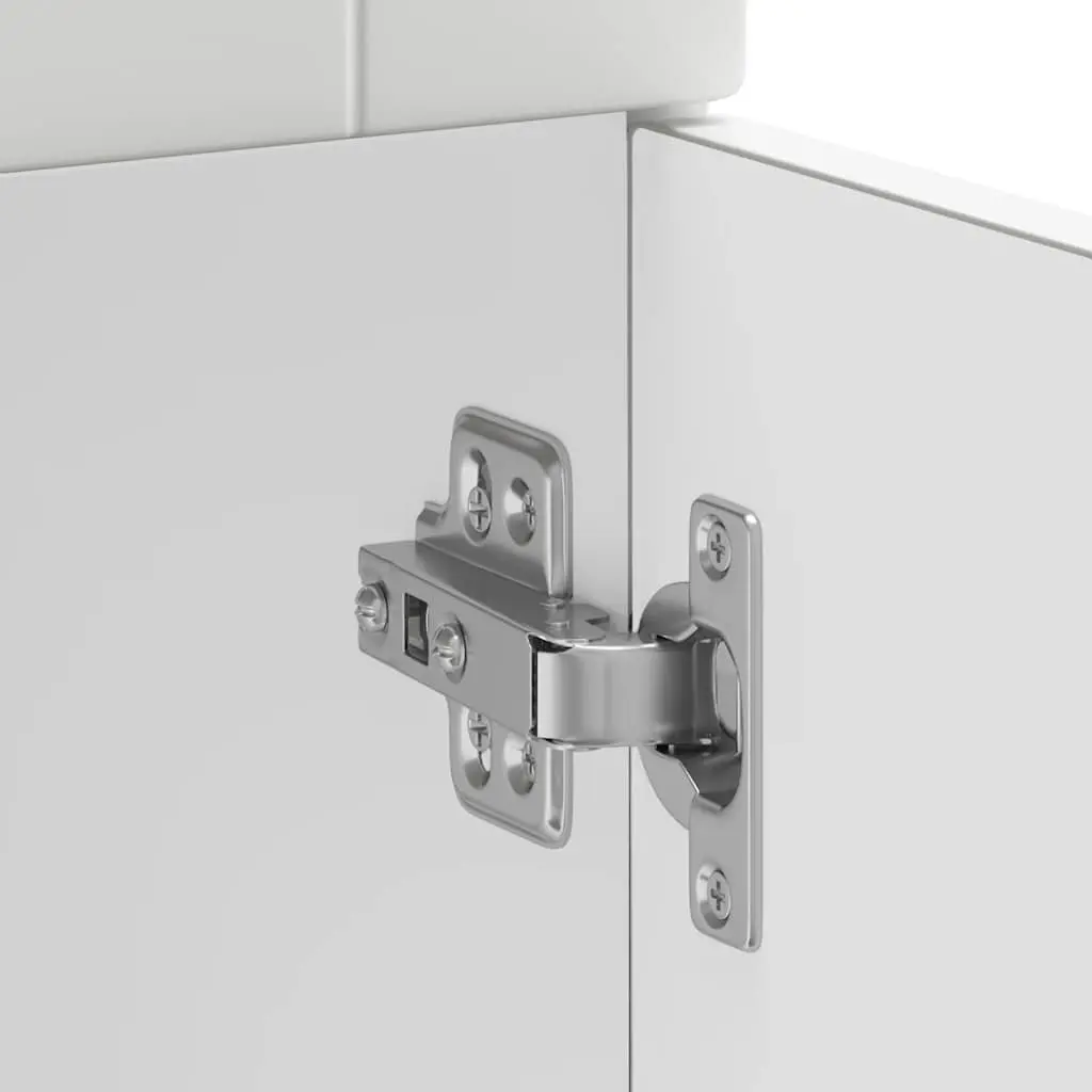 Kitchen Base Cabinet Adjustable Feet White Engineered Wood Storage Cupboard