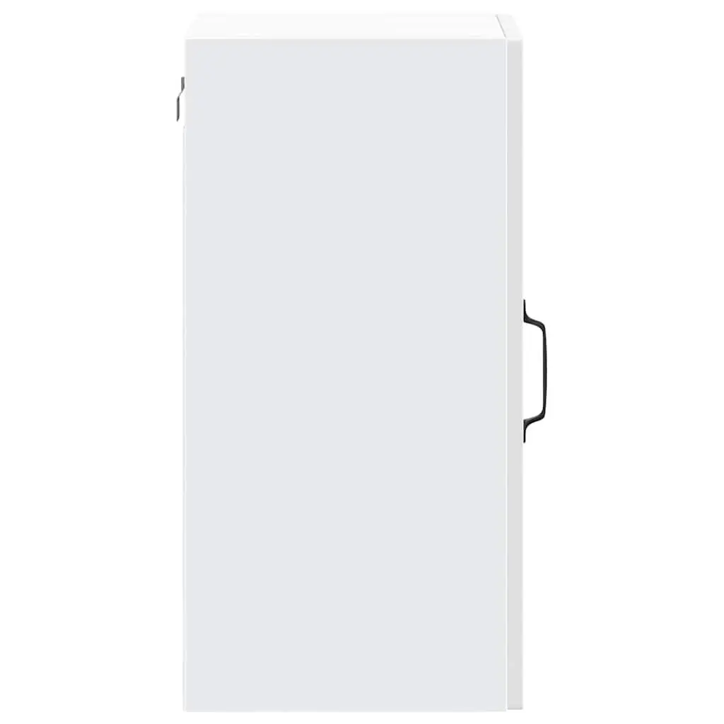 Kitchen Cabinet Glass Door Wall Mounted White High Gloss Engineered Wood