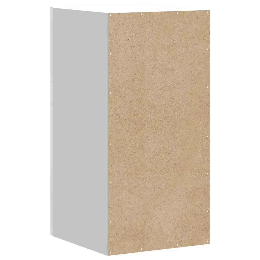 Kitchen Cabinet Engineered Wood High Gloss White Storage Wall Unit