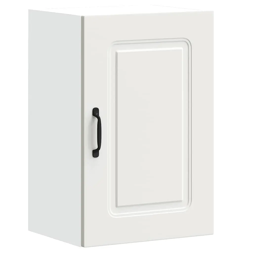 Kitchen Cabinet White Engineered Wood Storage Wall Unit