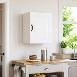 Engineered Wood Kitchen Wall Cabinet with Concealed Storage