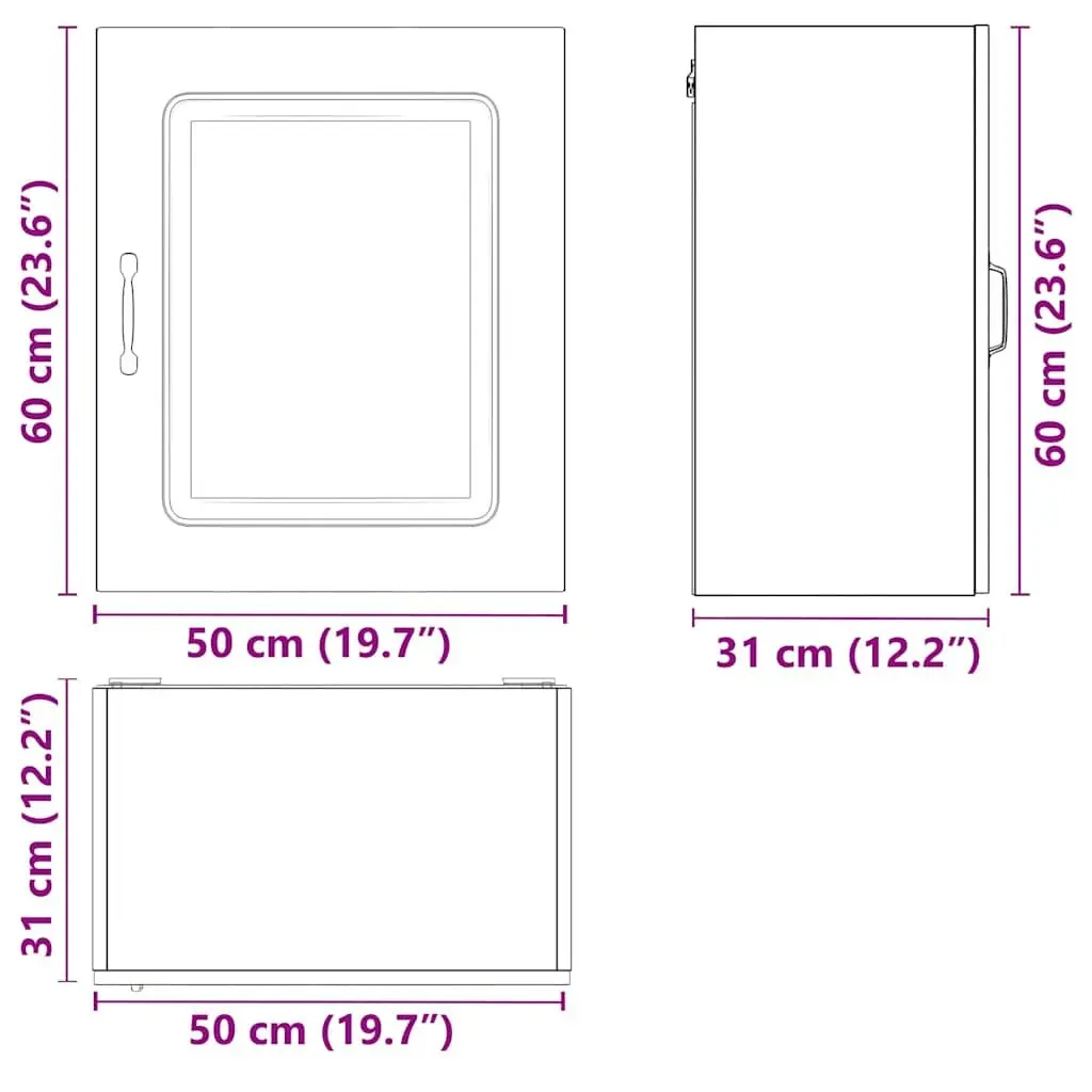 Kitchen Cabinet Organiser White Engineered Wood with Door