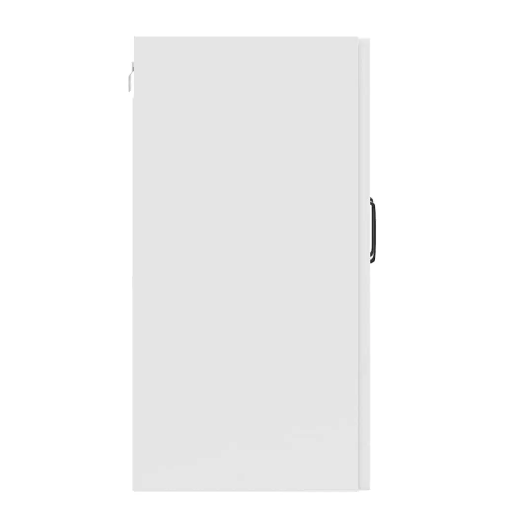 High Gloss White Engineered Wood Kitchen Storage Cabinet Wall Mounted Doors