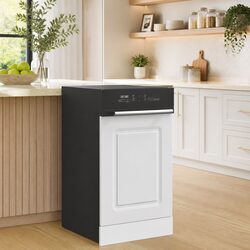 Dishwasher Front Panel White 45x1.5x57 cm Engineered Wood