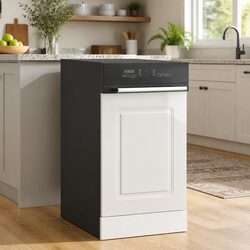 Dishwasher Front Panel Engineered Wood White 45x57cm