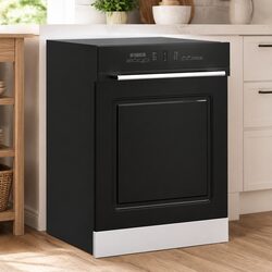 Engineered Wood Black Dishwasher Front Panel 60x1.5x57cm