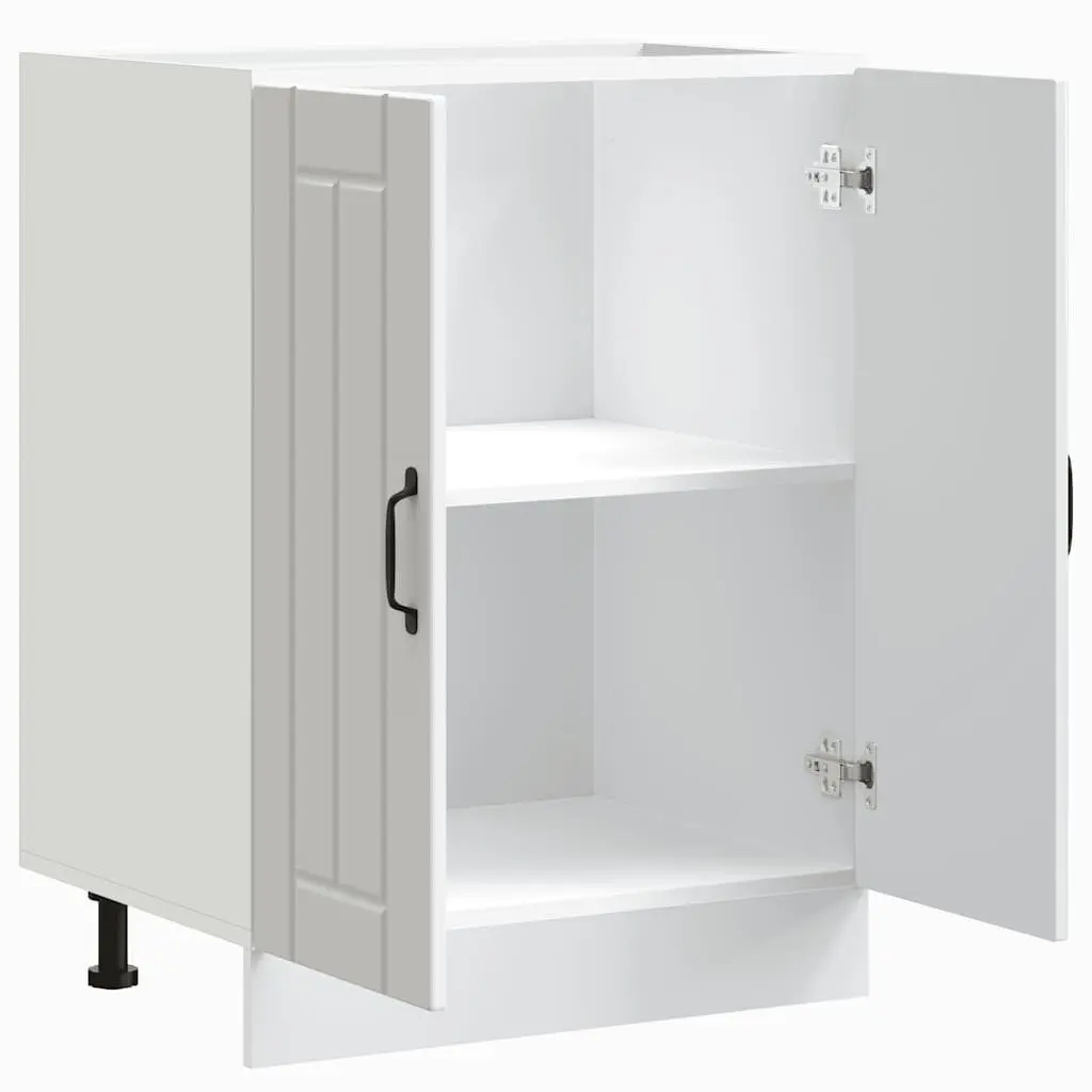 Sink Base Cabinet Organised Kitchen Storage Engineered Wood White