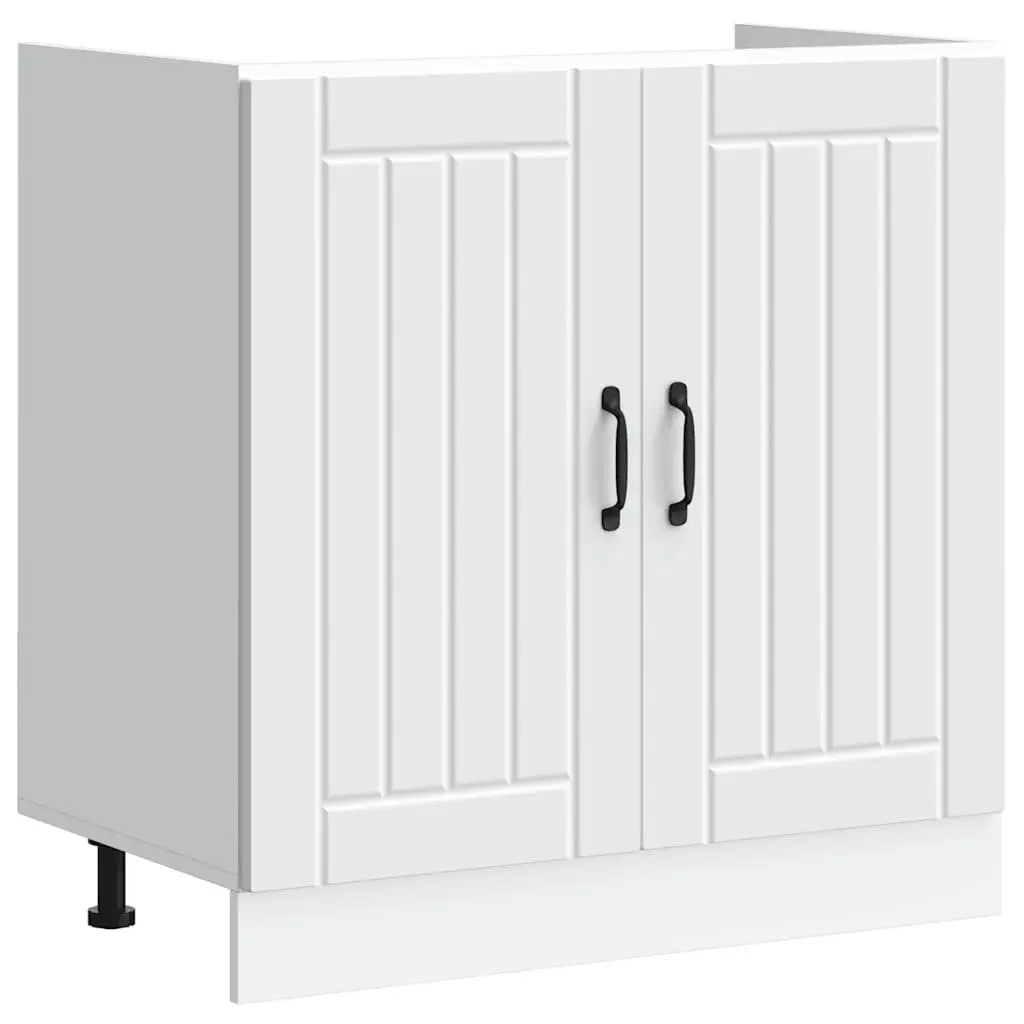 Kitchen Cabinet Engineered Wood Storage White