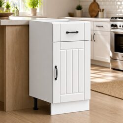 Engineered Wood Kitchen Base Cabinet with Adjustable Feet