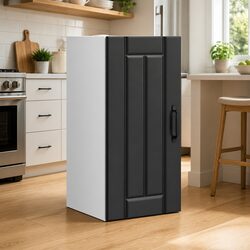 Engineered Wood Kitchen Wall Cabinet with Glass Door