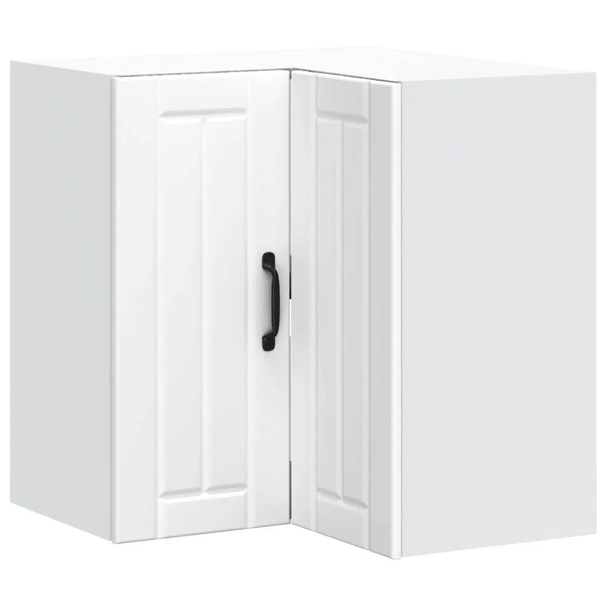 Kitchen Corner Cabinet Wall-Mounted Storage White Engineered Wood