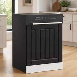 Black Engineered Wood Dishwasher Panel for Protection