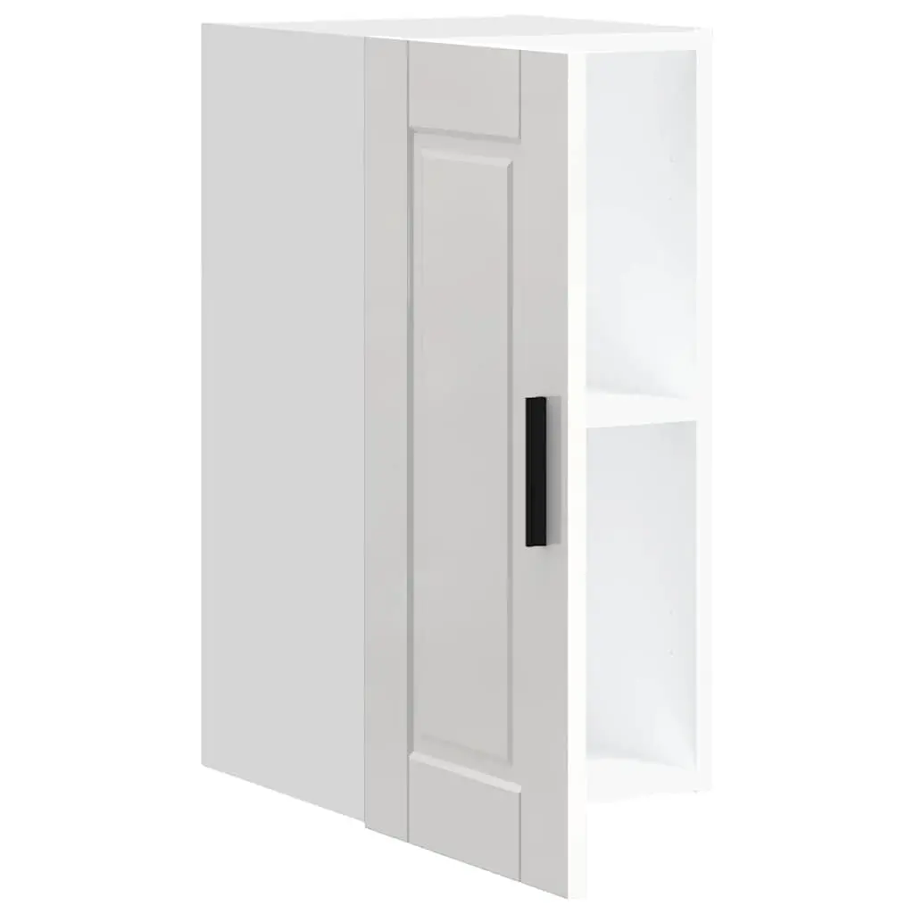 Kitchen Cabinet Wall-mounted Storage White High Gloss Engineered Wood