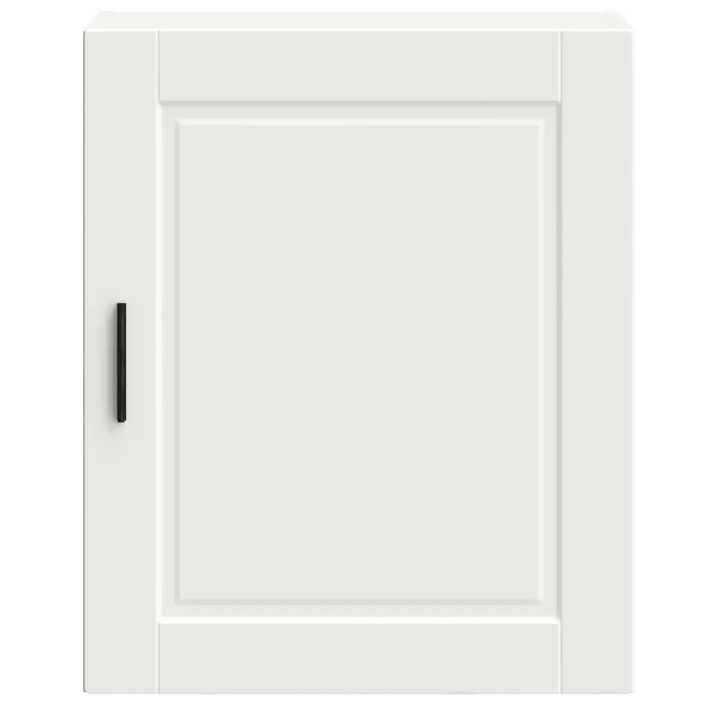 Kitchen Cabinet Space-Saving Wall-Mounted White Engineered Wood Storage Cupboard