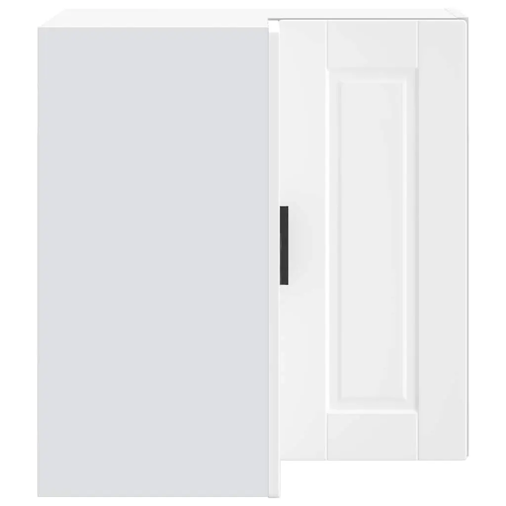 Kitchen Corner Cabinet Wall-Mounted Space Saving White Engineered Wood