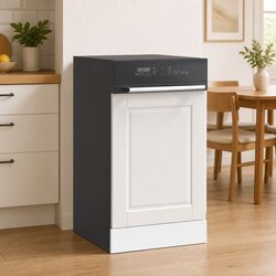 Dishwasher Front Panel White 45 x 1.5 x 57 cm Engineered Wood
