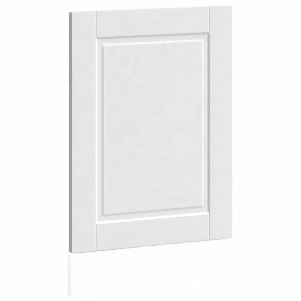 Dishwasher Front Cover White Engineered Wood 45x1.5x57 cm Kitchen Cabinet Panel