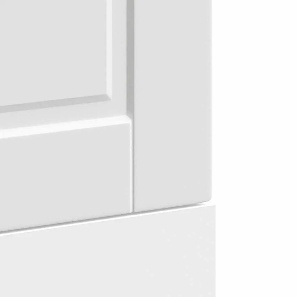 Dishwasher Front Cover White Engineered Wood 45x1.5x57 cm Kitchen Cabinet Panel