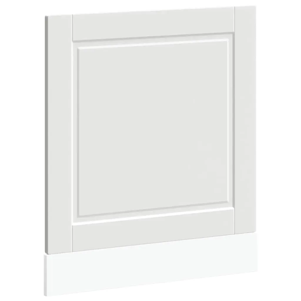 Dishwasher Front Cover Engineered Wood White 60x1.5x57cm Kitchen Panel
