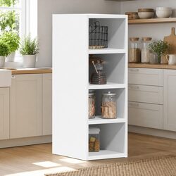 White Engineered Wood Kitchen Cabinet 20x29.5x60cm