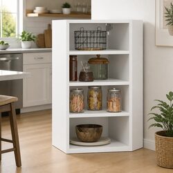 Wall-Mounted Kitchen Storage Cabinet, Engineered Wood