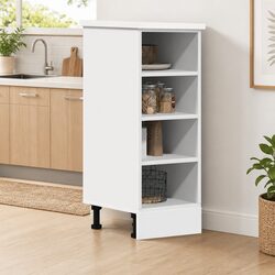 Precise Bottom Kitchen Cabinet White 30x44.5x81.5cm