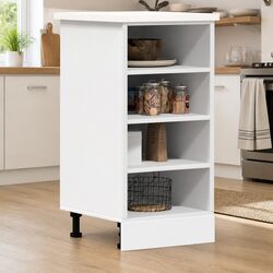 White Engineered Wood Bottom Kitchen Cabinet 40x44.5x81.5cm