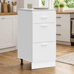Precise Dimensions White Bottom Kitchen Cabinet