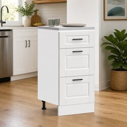 Engineered Wood Kitchen Base Cabinet with Adjustable Feet