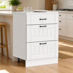 Engineered Wood Kitchen Base Cabinet with Adjustable Feet