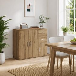 Engineered Wood Sideboard Cabinet for Home Storage