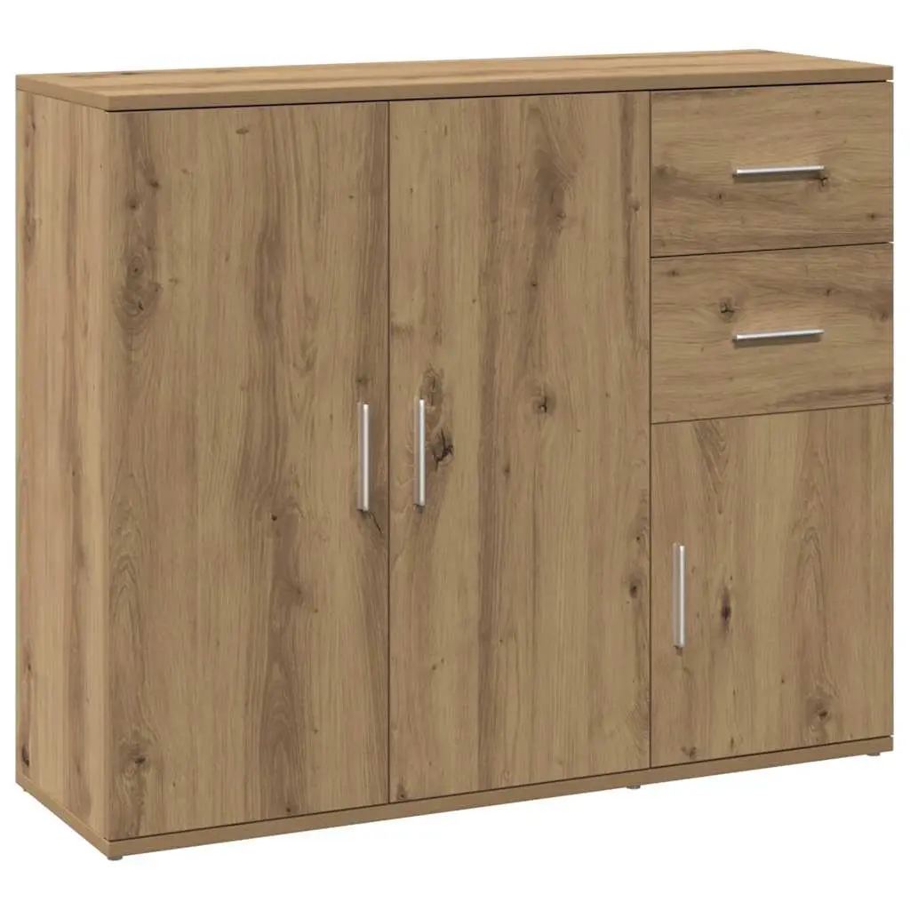 Sideboard Brown Engineered Wood Cabinet Storage Buffet Furniture 91L x 29.5W x 75H cm