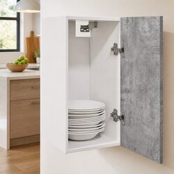 Hanging Kitchen Cabinet in Grey Engineered Wood 30x31x60cm
