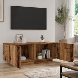 Engineered Wood TV Cabinet with Compartment Storage