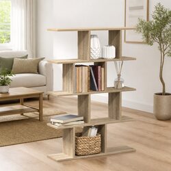 Wall-Mounted Cube Shelf with 15 Storage Compartments
