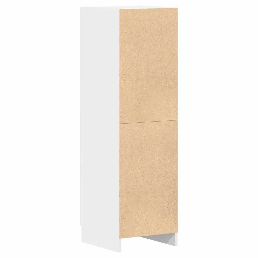White Storage Unit Kitchen Cabinet with Doors and Shelves Engineered Wood 38 x 41.5 x 131.5 cm